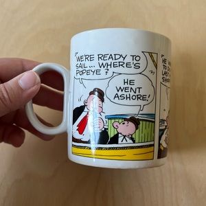 Popeye Vintage Mug 1980
